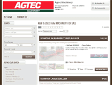 Tablet Screenshot of agtecmachinery.farmtrader.co.nz